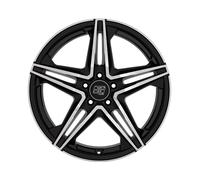 SET 4 Cerchi Lega MSW 31 GLOSS BLACK F. POLISH 8,0-19 - 5X112 - ET 48 - CB 66,46