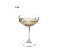 Set 4 coppe di spumante in vetro, da 27 cl