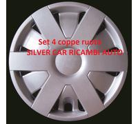 Set 4 coppe ruota 13" adattabile su RENAULT 2000>/SENZA FREGIO CENTRALE
