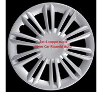 Set 4 coppe ruota 15" adattabile Lancia Musa 2008>/ SENZA FREGIO CENTRALE
