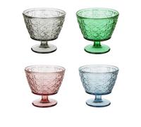Set 4 coppette gelato colorate in vetro 355 ml Tahiti