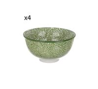 Set 4 coppette puntini verde porcellana Hanami