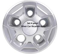 Set 4 coppette ruota adattabili su FIAT DUCATO 2007> / SENZA FREGIO CENTRALE