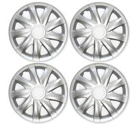 Set 4 Copricerchi 13 Pollici Draco Coppe Ruota Argento Universali
