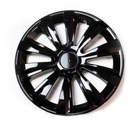 Set 4 Copricerchi 14" Pollici Borchie Nero Coprimozzo Modello DELTAB