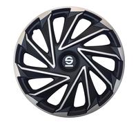 Set Sparco Copricerchi 4 Pezzi Varese 15 pollici Argento/Nero