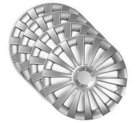 Set 4 Copricerchi 15 Pollici Meridian Coppe Ruota Grigie Universali per Volvo