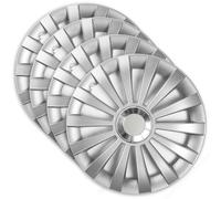 Set 4 Copricerchi 15 Pollici Meridian Ring Coppe Grigie Universali per Nissan