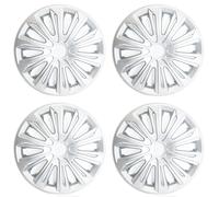 Set 4 Copricerchi 15 Pollici Strong Coppe Argento Universali per Alfa Romeo