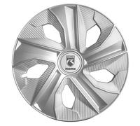 Set 4 copricerchi 16'' Blade argento opaco/carbon texture Momo MC0516