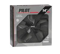 SET 4 COPRICERCHI 16" - Nero MODELLO Blade Runner Buona ventilazione dei dischi