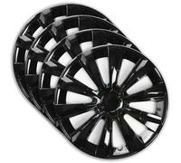 Set 4 Copricerchi 16 Pollici Delta Black Coppe Ruota Nere Universali per Kia
