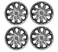 Set 4 Copricerchi 16 Pollici Drift Coppe Ruota Grafite Universali