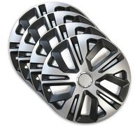 Set 4 Copricerchi 16 Pollici Raven Ring Mix Coppe Grigie Universali per Seat