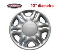 SET 4 COPRICERCHI COPPA RUOTA COPRI RUOTE BORCHIE 13" UNIVERSALE SENZA LOGO G3