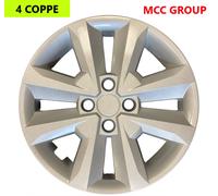 SET 4 COPRICERCHI COPPA RUOTA COPRIRUOTA BORCHIE CERCHIO 15 PER DACIA DOKKER