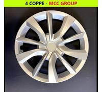 SET 4 COPRICERCHI COPPA RUOTA COPRIRUOTA BORCHIE CERCHIO 15 PER OPEL MOKKA