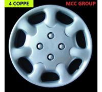 SET 4 COPRICERCHI COPPA RUOTA COPRIRUOTA BORCHIE CERCHIO 15 PER PEUGEOT EXPERT