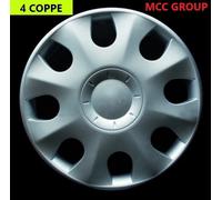 SET 4 COPRICERCHI COPPA RUOTA COPRIRUOTA BORCHIE CERCHIO 15 PER RENAULT MODUS