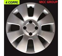 SET 4 COPRICERCHI COPPA RUOTA COPRIRUOTA BORCHIE CERCHIO 15 PER TOYOTA AURIS