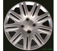SET 4 COPRICERCHI COPPA RUOTA COPRIRUOTA BORCHIE PER FIAT DOBLO 2005- R14 S/LOGO