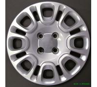 SET 4 COPRICERCHI COPPA RUOTA COPRIRUOTA BORCHIE PER FIAT PANDA 2012- R14 S/LOGO