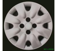 SET 4 COPRICERCHI COPPA RUOTA COPRIRUOTA PER NISSAN MICRA 2003- R14 S/LOGO