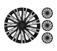 Set 4 Copricerchi Copra Serie Argo Copricerchi 14"/15"/16" Nero Grigio Argento