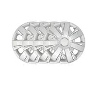 SET 4 COPRICERCHI COPRIRUOTA COPPA RUOTA BORCHIE AUTO UNIVERSALE 16" SILVER