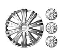 Set 4 Copricerchi Giga Serie Argo Copricerchi 13"/14"/15"/16" Nero Grigio Rosso