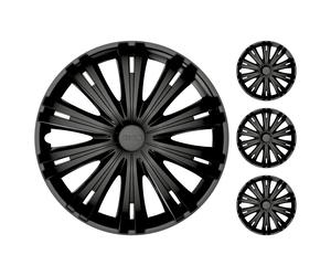 Set 4 Copricerchi Giga Serie Argo Copricerchi 13"/14"/15"/16" Nero Grigio Rosso