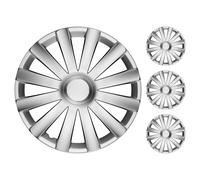Set 4 Copricerchi Spyder Serie Argo Copricerchi 13"/14"/15"/16"/17" Nero Argento