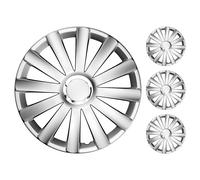 Set 4 Copricerchi Spyder Serie Argo Copricerchi 13"/14"/15"/16"/17" Nero Argento