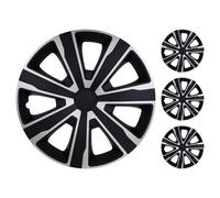 Set 4 Copricerchi Tenzo Serie Argo Copricerchi 14"/15"/16" Argento Nero
