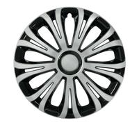 Set 4 copricerchi universali Avera Silver & Black in ABS - 13''