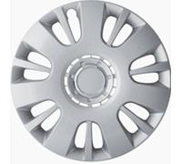 Set 4 Copricerchio 14" Argento Universali Coppa Ruota Copriruota Borchia