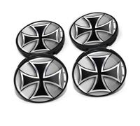 Set 4 coprimozzo 60 mm copricerchi universali cerchi auto DM006 Iron cross