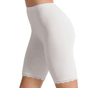 Cotonella 2 Slip Long Donna Gamba Lunga Elasticizzato Bianco Nero 3163