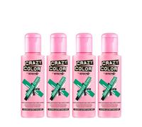 Set 4 Crazy Color 53, verde smeraldo, 100 ml. Prodotti per capelli