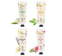 SET 4 CREME MANI BIOLOGICHE - 30ML - VANIGLIA, GELSOMINO, FIORI D'ARANCIO E ROSA