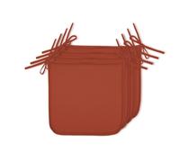 Set 4 cuscini di seduta HAWAI idrorepellente, 100% poliestere. LAP 38x2,5x38 cm