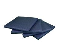 SET 4 CUSCINI PER DIVANETTO RATTAN PER SALOTTINO ESTERNO CM 58X51 H 5 CM BLU