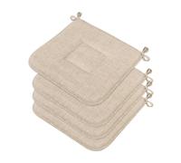 Set 4 Cuscini sedia cotone morbidi lavabili universali lacci coprisedia cucina
