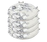 Set 4 Cuscini Sedia Rotondi Cotone Lavabili Morbidi Coprisedie Tondi Shabby Chic