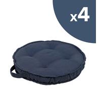 SET 4 CUSCINI TONDI DA APPOGGIO PAVIMENTO GIARDINO PISCINA MARE TERRAZZO POLY230