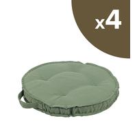 SET 4 CUSCINI TONDI DA APPOGGIO PAVIMENTO GIARDINO PISCINA MARE TERRAZZO POLY230