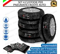 SET 4 CUSTODIE PER PNEUMATICI GOMME DA 19" A 23" PER CITROEN DS3 CROSSBACK