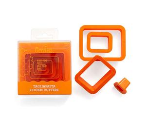 Set 4 Cutters Tagliapasta in plastica forma rettangolare