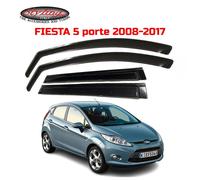 SET 4 DEFLETTORI FORD FIESTA (2008-2017) 5 PORTE FARAD KIT ANTIVENTO FUME' 16034
