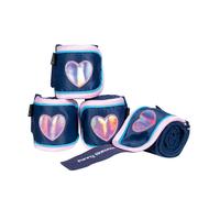 Set 4 Fasce in pile antipilling per cavalli pony e shetty modello Funny Horses H